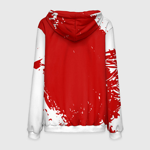 Мужская толстовка Eat Sleep JDM: Red Style / 3D-Белый – фото 2