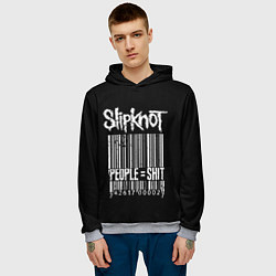 Толстовка-худи мужская Slipknot: People Shit, цвет: 3D-меланж — фото 2