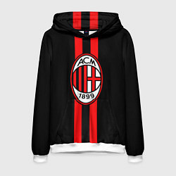 Толстовка-худи мужская AC Milan 1899, цвет: 3D-белый