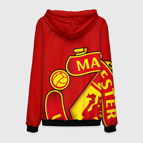 Мужская толстовка FC Man United: Red Exclusive / 3D-Черный – фото 2