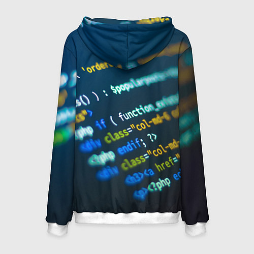 Мужская толстовка Programming Collection / 3D-Белый – фото 2