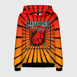 Толстовка-худи мужская Metallica Fist, цвет: 3D-черный
