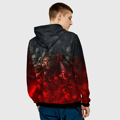 Мужская толстовка Warhammer 40000: Dawn Of War / 3D-Черный – фото 4