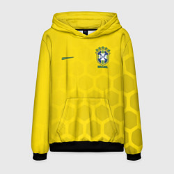 Толстовка-худи мужская Brazil Team: WC 2018, цвет: 3D-черный