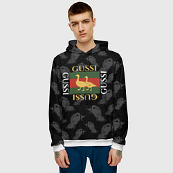 Толстовка-худи мужская GUSSI Style, цвет: 3D-белый — фото 2