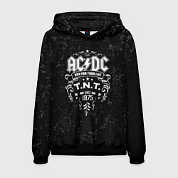 Толстовка-худи мужская AC/DC: Run For Your Life, цвет: 3D-черный