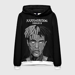 Толстовка-худи мужская XXXTentacion: 1998-2018, цвет: 3D-белый