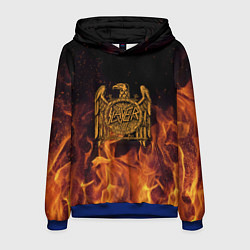 Толстовка-худи мужская Slayer: Fire Eagle, цвет: 3D-синий