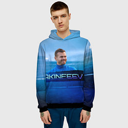 Толстовка-худи мужская Akinfeev, цвет: 3D-черный — фото 2