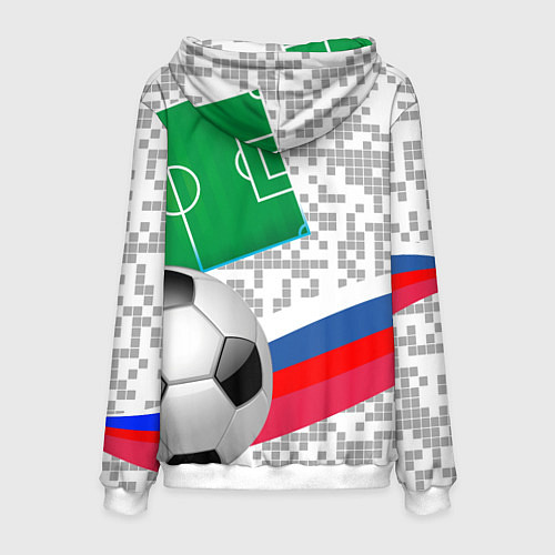 Мужская толстовка Русский футбол / 3D-Белый – фото 2