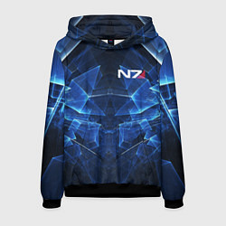 Мужская толстовка Mass Effect: Blue Armor N7