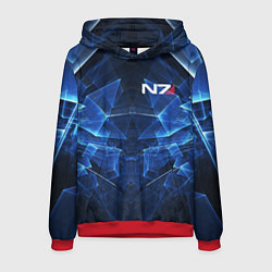 Мужская толстовка Mass Effect: Blue Armor N7