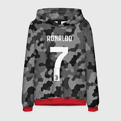 Толстовка-худи мужская Ronaldo 7: Camo Sport, цвет: 3D-красный