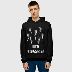 Толстовка-худи мужская BTS Group, цвет: 3D-черный — фото 2