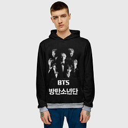 Толстовка-худи мужская BTS Group, цвет: 3D-меланж — фото 2