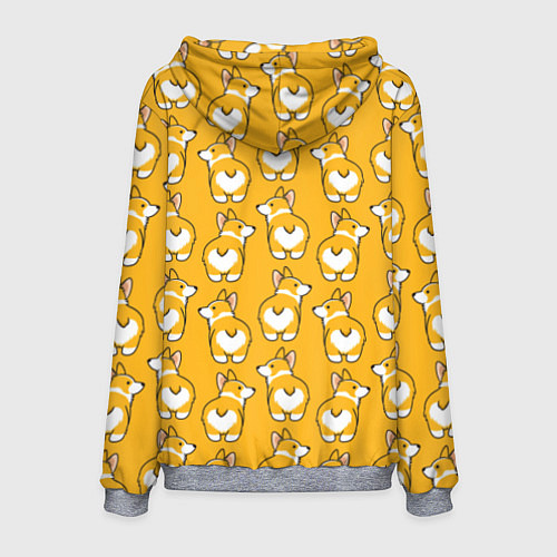 Мужская толстовка Маленькие Корги / 3D-Меланж – фото 2