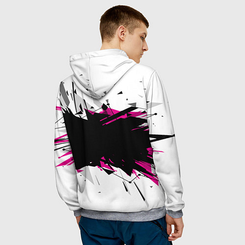 Мужская толстовка Metro: Exodus Purple / 3D-Меланж – фото 4