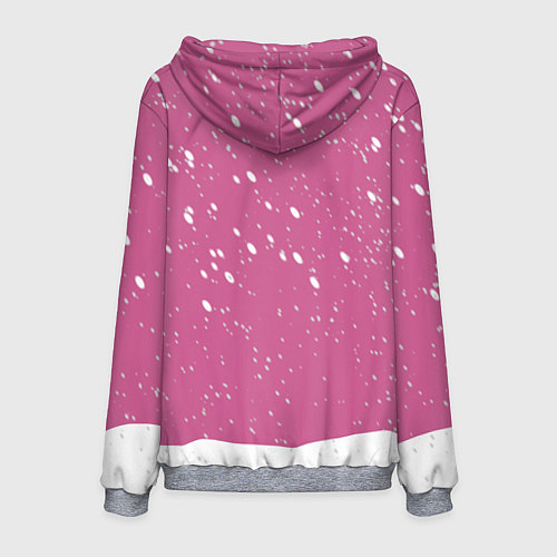 Мужская толстовка Новогодние поросята / 3D-Меланж – фото 2