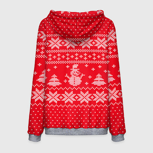 Мужская толстовка Новогодний Ярик / 3D-Меланж – фото 2