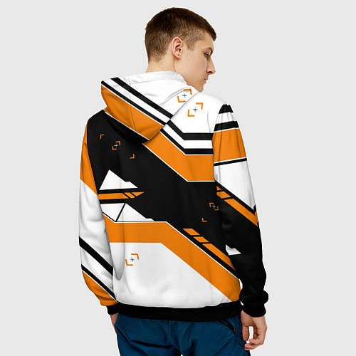 Мужская толстовка CS:GO Asiimov Inverted / 3D-Черный – фото 4