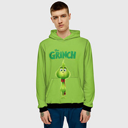 Толстовка-худи мужская The Grinch, цвет: 3D-черный — фото 2