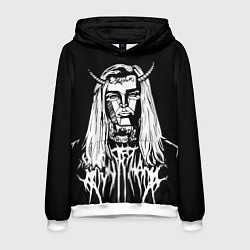 Толстовка-худи мужская Ghostemane: Devil, цвет: 3D-белый