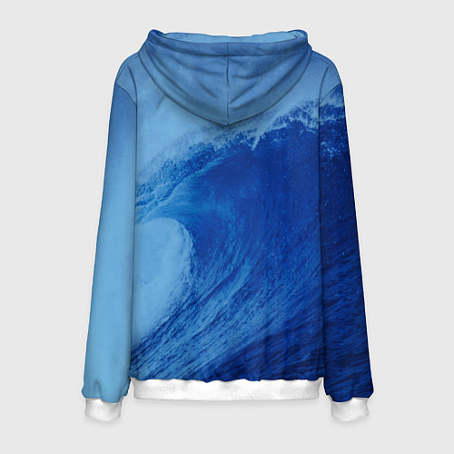 Мужская толстовка Вода: водород - парные / 3D-Белый – фото 2