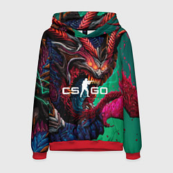 Толстовка-худи мужская CS GO hyper beast skin, цвет: 3D-красный