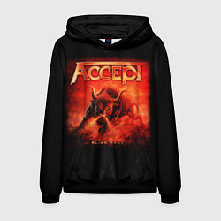 Толстовка-худи мужская Accept: Hell Bull, цвет: 3D-черный