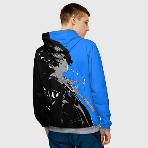 Мужская толстовка Makoto Yuki: Persona 5 / 3D-Меланж – фото 4