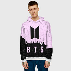 Толстовка-худи мужская BTS Boys, цвет: 3D-белый — фото 2