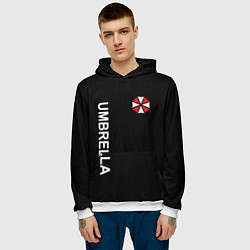 Толстовка-худи мужская UMBRELLA CORP, цвет: 3D-белый — фото 2