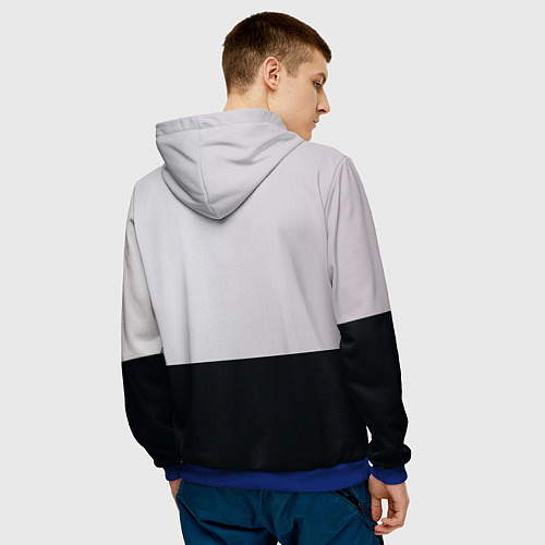 Мужская толстовка Sasha Grey: LOVE / 3D-Синий – фото 4