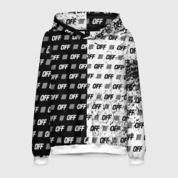 Толстовка-худи мужская Off-White: Black & White, цвет: 3D-белый