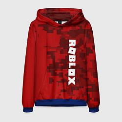 Толстовка-худи мужская ROBLOX: Red Camo, цвет: 3D-синий