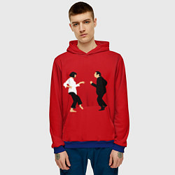 Толстовка-худи мужская Криминальное чтиво, цвет: 3D-синий — фото 2