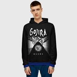 Толстовка-худи мужская Gojira: Magma, цвет: 3D-синий — фото 2