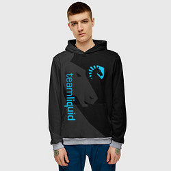 Толстовка-худи мужская TEAM LIQUID, цвет: 3D-меланж — фото 2