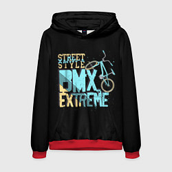 Толстовка-худи мужская BMX Extreme, цвет: 3D-красный