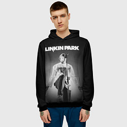 Толстовка-худи мужская Linkin Park: Bennington, цвет: 3D-черный — фото 2