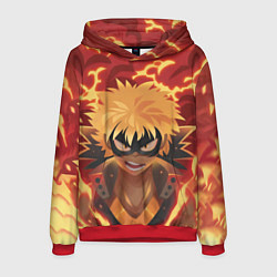 Толстовка-худи мужская Boku no Hero Academia, цвет: 3D-красный
