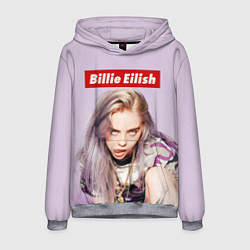 Толстовка-худи мужская Billie Eilish: Bored, цвет: 3D-меланж