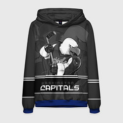 Толстовка-худи мужская Washington Capitals: Mono, цвет: 3D-синий