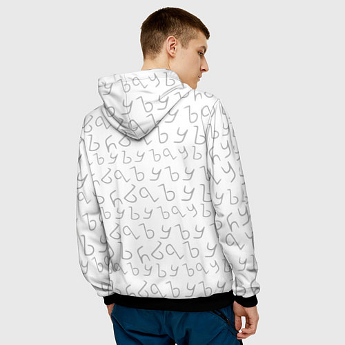 Мужская толстовка ЪУЪ СЪУКА / 3D-Черный – фото 4