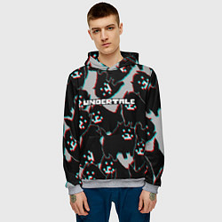 Толстовка-худи мужская Undertale, цвет: 3D-меланж — фото 2