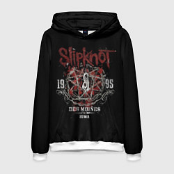 Толстовка-худи мужская Slipknot 1995, цвет: 3D-белый