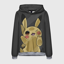 Толстовка-худи мужская Pikachu, цвет: 3D-меланж
