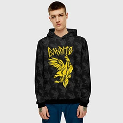 Толстовка-худи мужская TOP: BANDITO, цвет: 3D-черный — фото 2