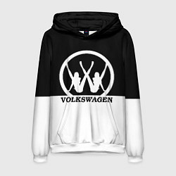 Толстовка-худи мужская Volkswagen girls, цвет: 3D-белый