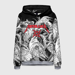 Толстовка-худи мужская Metallica крысы зомби, цвет: 3D-меланж